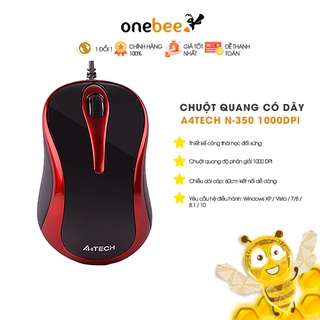  Chuột Quang Có Dây A4Tech N-350 1000DPI - Hàng Chính Hãng