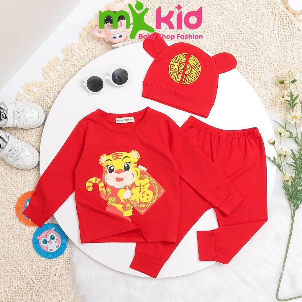 Đồ Tết Cho Bé Trai Bé Gái  Cao Cấp  Bộ Minky Mom Tết 2022  Chất Cotton Siêu Co Giãn Thấm Hút Mồ Hôi Tốt .