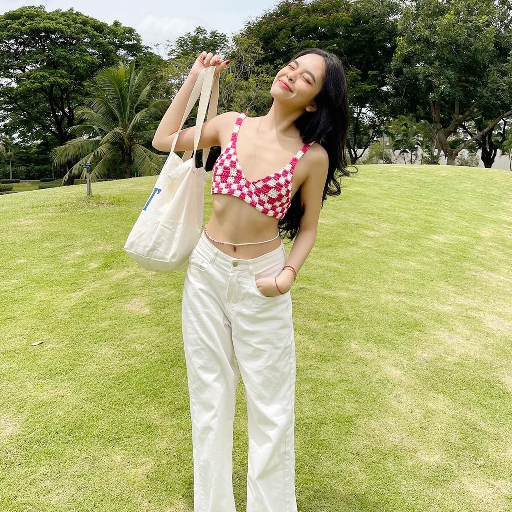 Áo nữ kẻ ô Splassshy Checked Basic Bralette