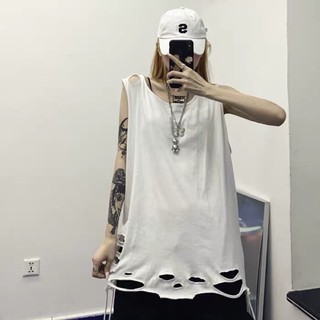 áo ba lỗ rách tua rua Cool ngầu