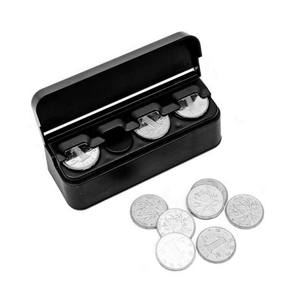 WTTLE Hộp Đựng Tiền Xu Bằng Nhựa Gắn Bảng Điều Khiển Xe Hơi Giá Đỡ