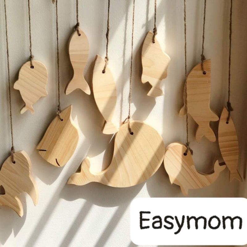 ĐỒ CHƠI GỖ CHO BÉ HÌNH CÁ HANDMADE