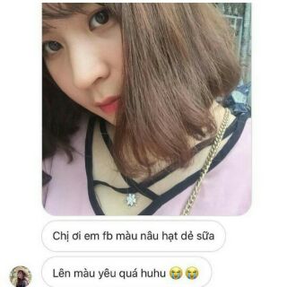 Thuốc nhuộm màu nâu hạt dẻ sữa tặng trợ dưỡng
