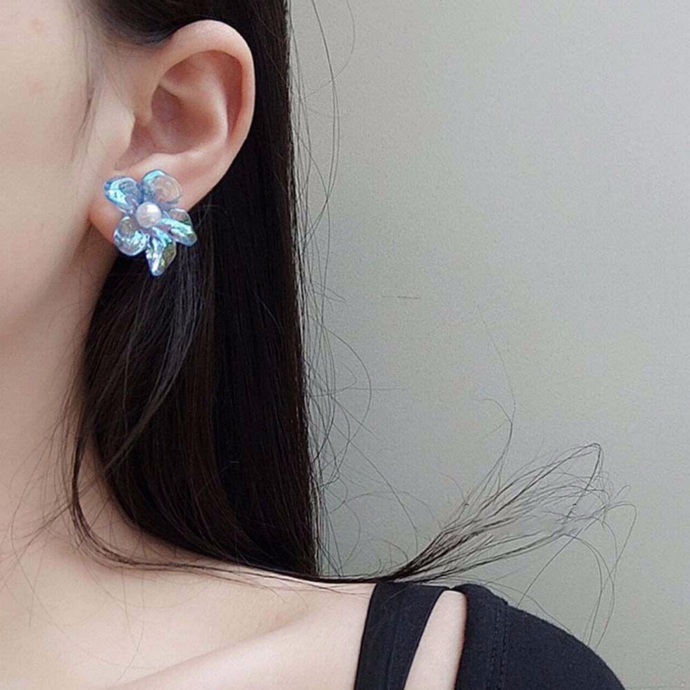 Khuyên Tai Hình Hoa Nhiều Màu Sắc Thanh Lịch Thời Trang Cho Nữ