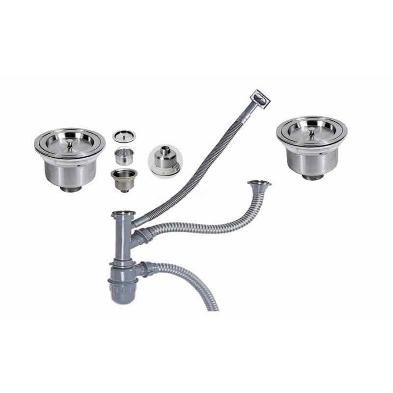 Chậu rửa chén 2 hộc INOX 304, tặng kèm giá để đồ (không bao gồm vòi rửa)