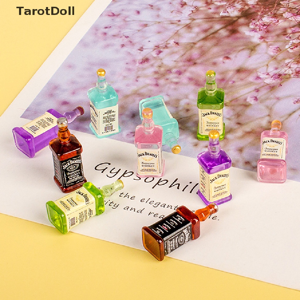 Bộ 5 Chai Rượu Mini Trang Trí Nhà Búp Bê