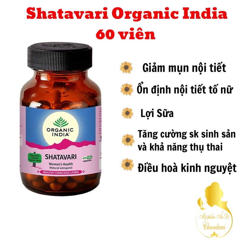 Viên uống Shatavari Organic India 60 viên