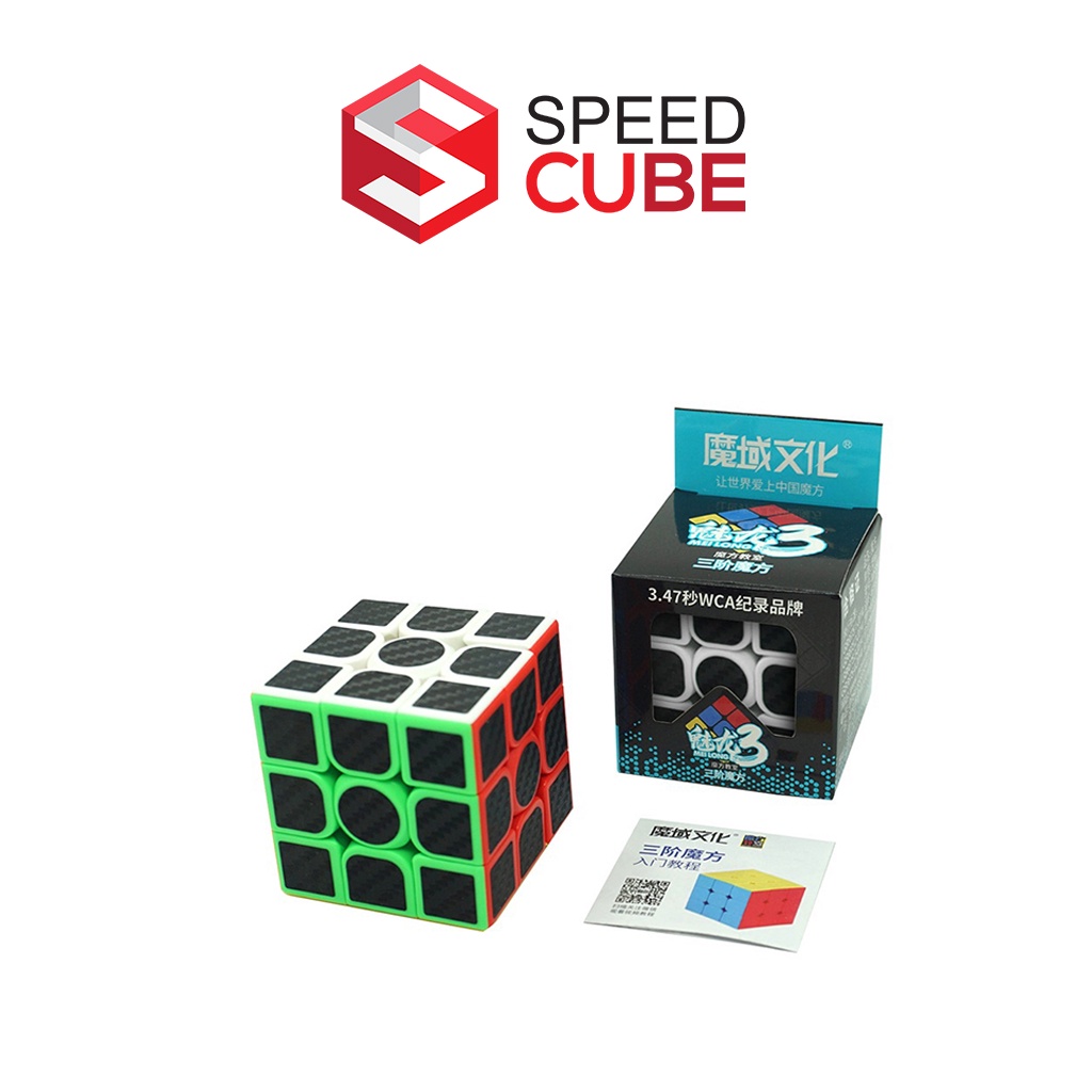 [Mã 44LIFESALE giảm 10% đơn 99K] Rubik 3x3 giá rẻ carbon, Rubik 3 tầng Moyu Meilong 3 WCA Carbon 2021 - Shop Speed Cube