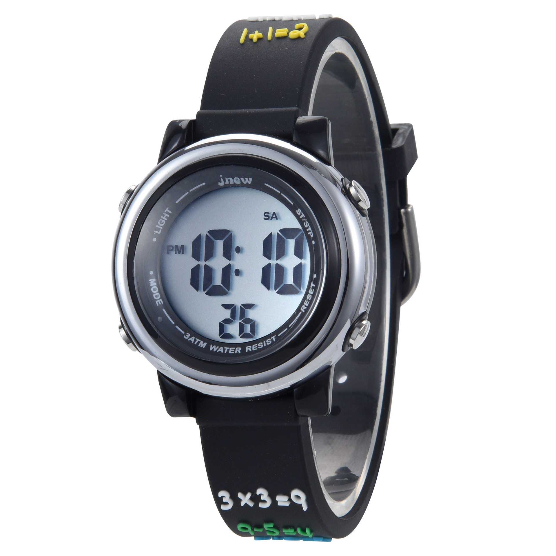 jnew Đồng hồ dành cho trẻ em Đồng hồ nam phát sáng không thấm nước Đồng hồ điện tử đa chức năng Đồng hồ điện tử LED | BigBuy360 - bigbuy360.vn