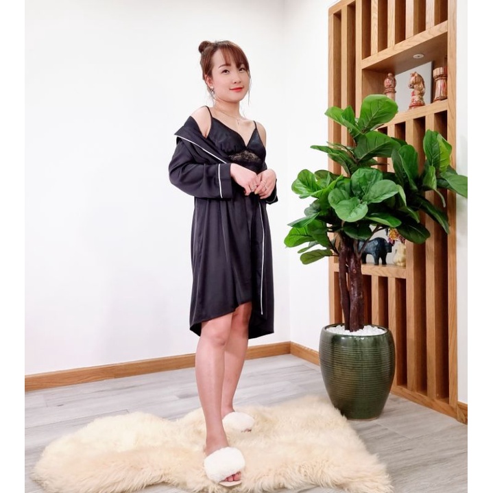 Áo choàng ngủ Kimono Lụa IK 0159 Giá 598.000đ