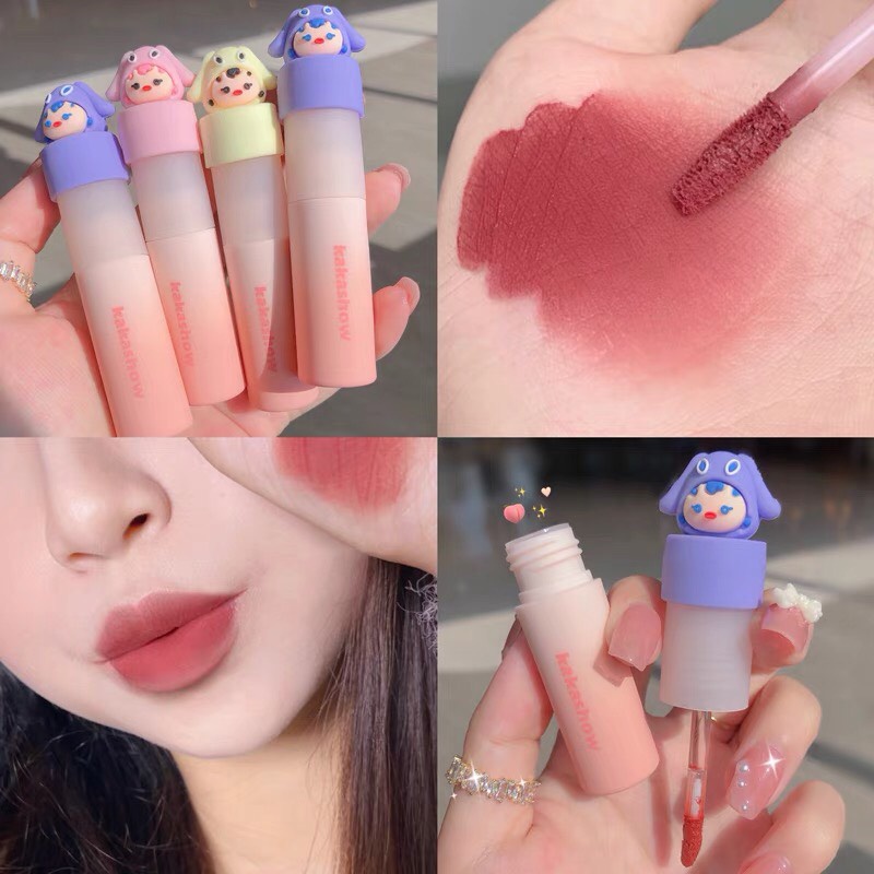 [Hàng mới về] Son kem lì KAKASHOW mềm môi dễ thương hot trend Cute Doll