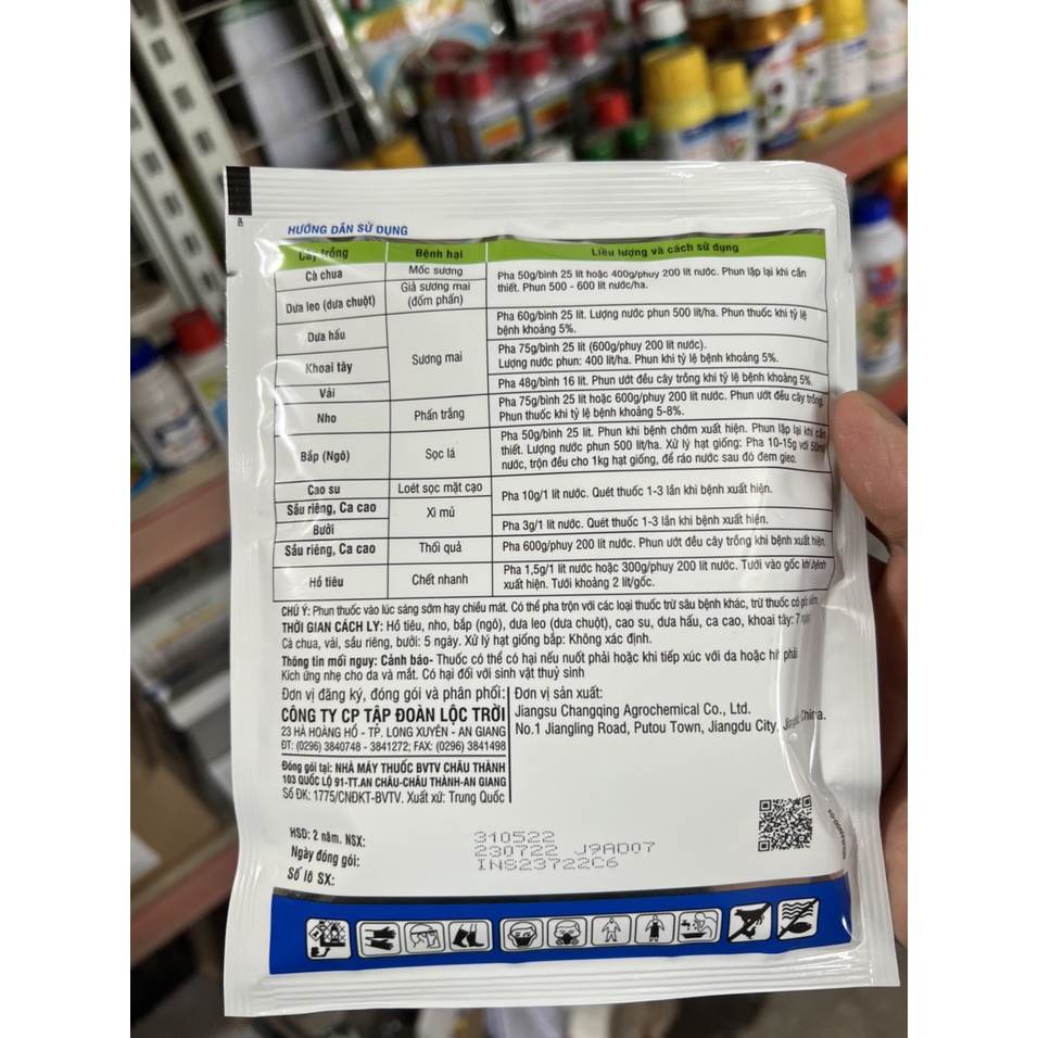 Thuốc trừ bệnh Insuran 50wg gói 100gr
