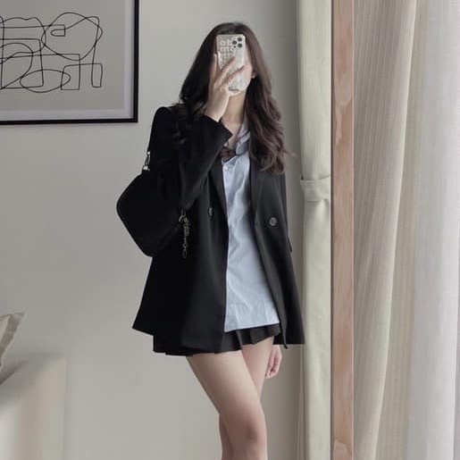 Áo blazer nữ 1 lớp dài tay mặc hè, áo vest nữ blazer khoác ngoài phong cách hàn quốc chất vitex cao cấp | WebRaoVat - webraovat.net.vn