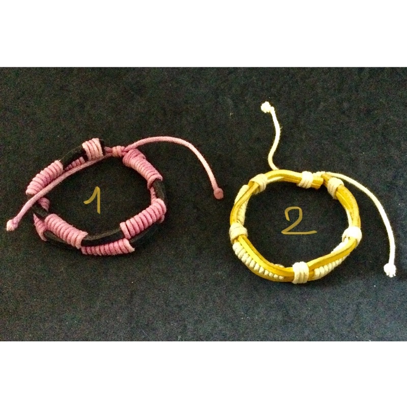 Vòng tay da bản nhỏ, hoa