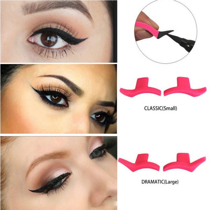 2 Khuôn In Đường Viền Kẻ Mi Mắt Wing Eyeliner Stampe