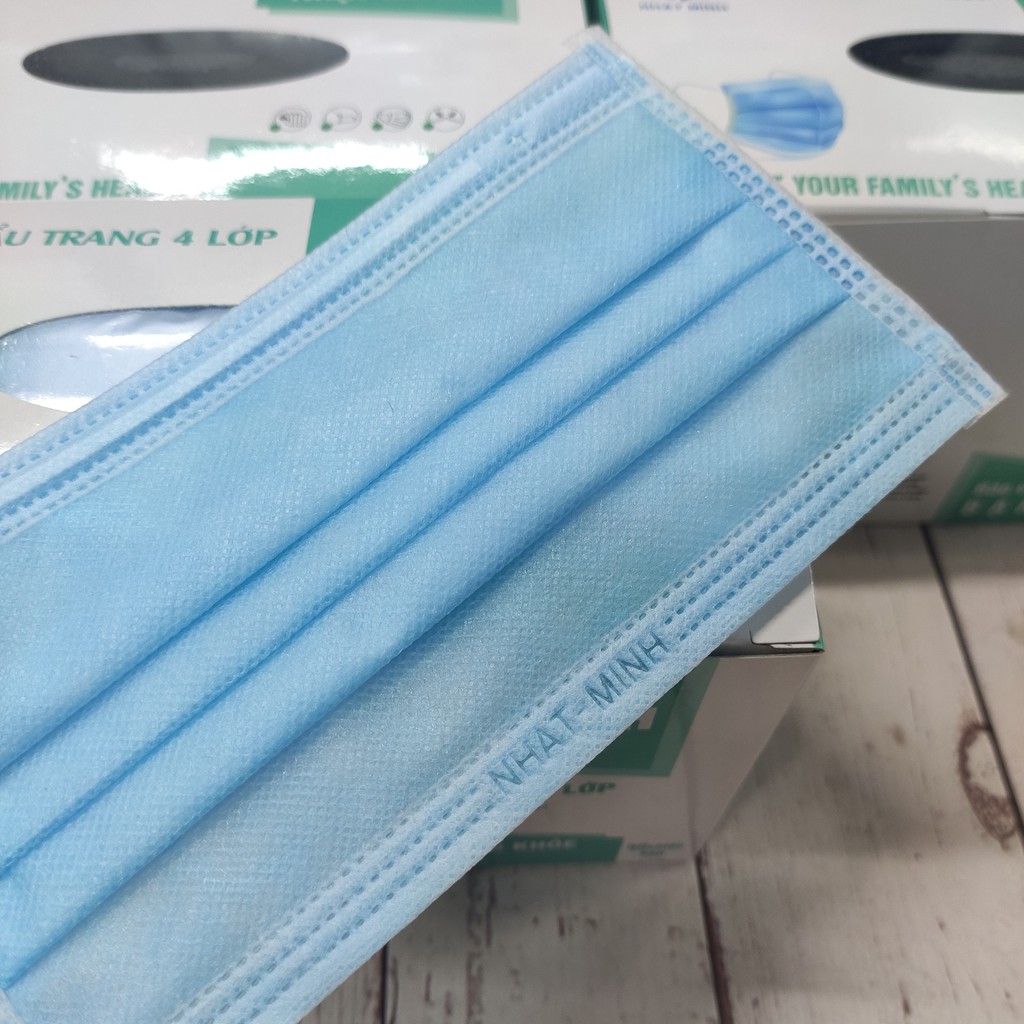 Hộp khẩu trang y tế 4 lớp NHẬT MINH ( 50 chiếc/hộp ) - Đủ màu - Hàng có sẵn | BigBuy360 - bigbuy360.vn