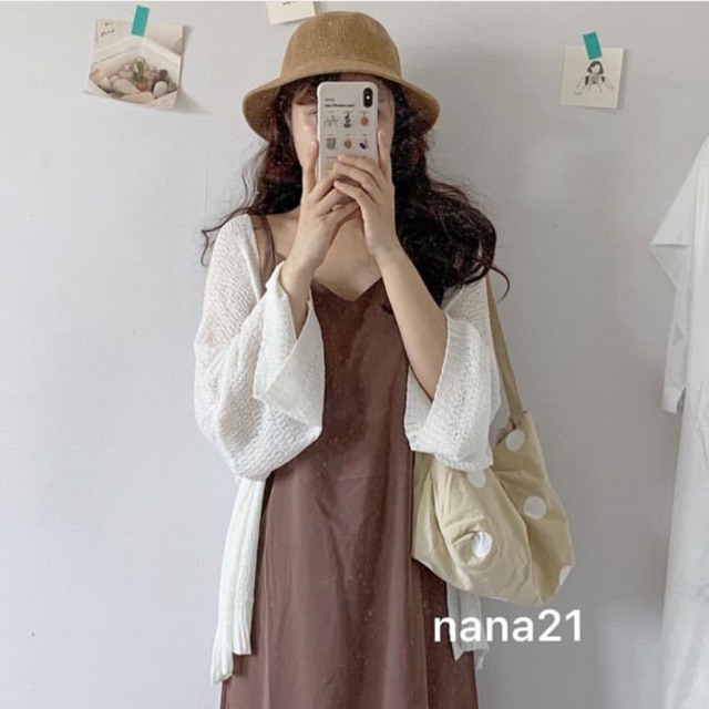 Cardigan len mỏng