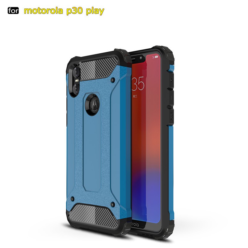 Ốp điện thoại kiểu áo giáp thời trang chống sốc cho motorola one / moto p30 play