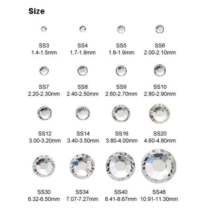 Swarovski Pha Lê Ss12 3.0mm Chất Lượng Cao