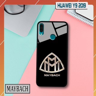 Ốp lưng Huawei Y9 2019-in logo hãng xe ô tô - lưng kính in hình 3D