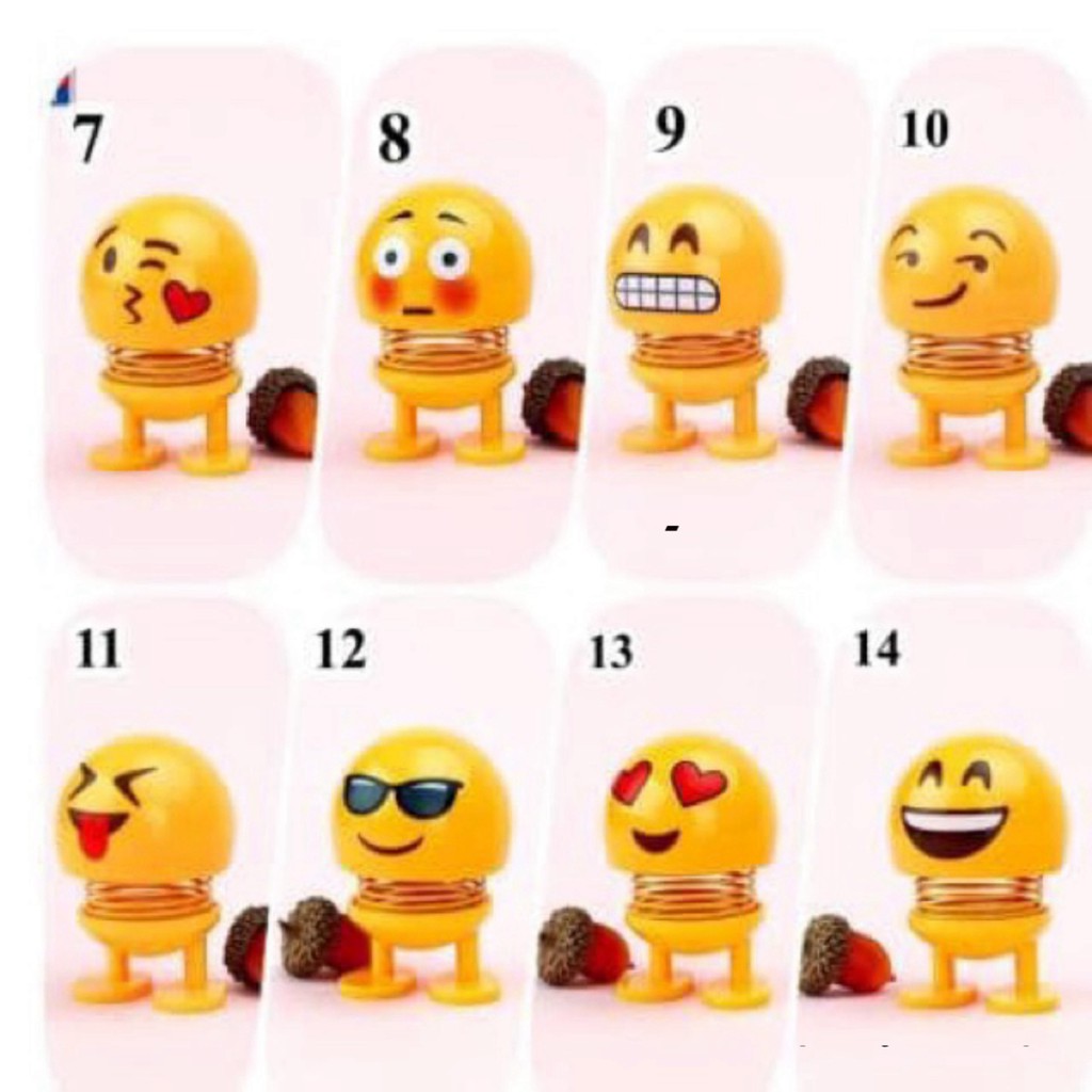 Thú nhún emoji lò xo vui nhộn ( bán từ 3 em)