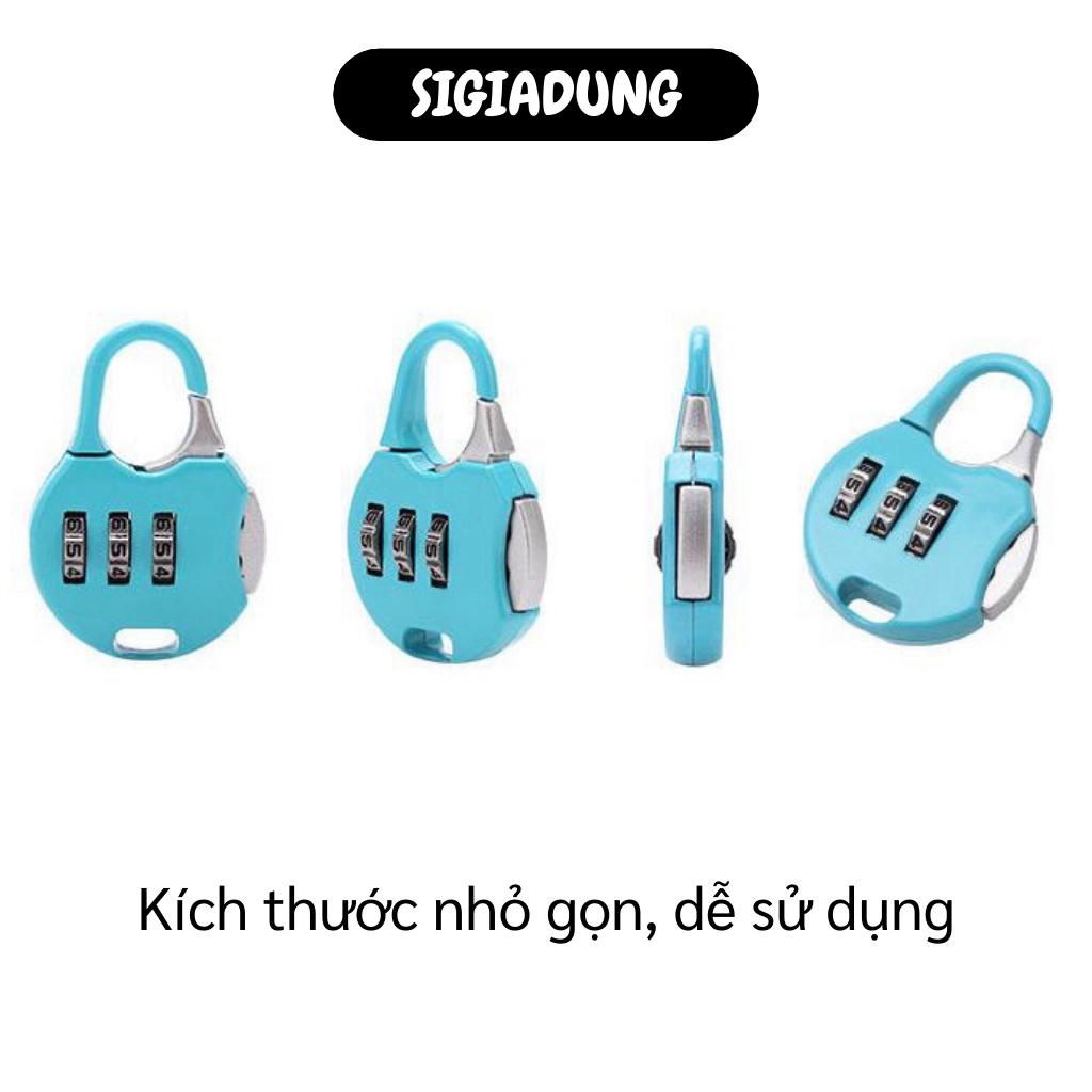 [SGD] Ổ Khóa Balo - Khóa Số Hành Lý, Vali, Túi Xách Mini Chống Trộm, 3 Mật Mã  4043