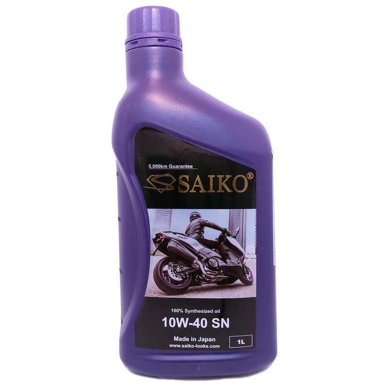 Nhớt tổng hợp Saiko 4T 10W-40 SN dung cho xe tay ga nhập khẩu Nhật Bản