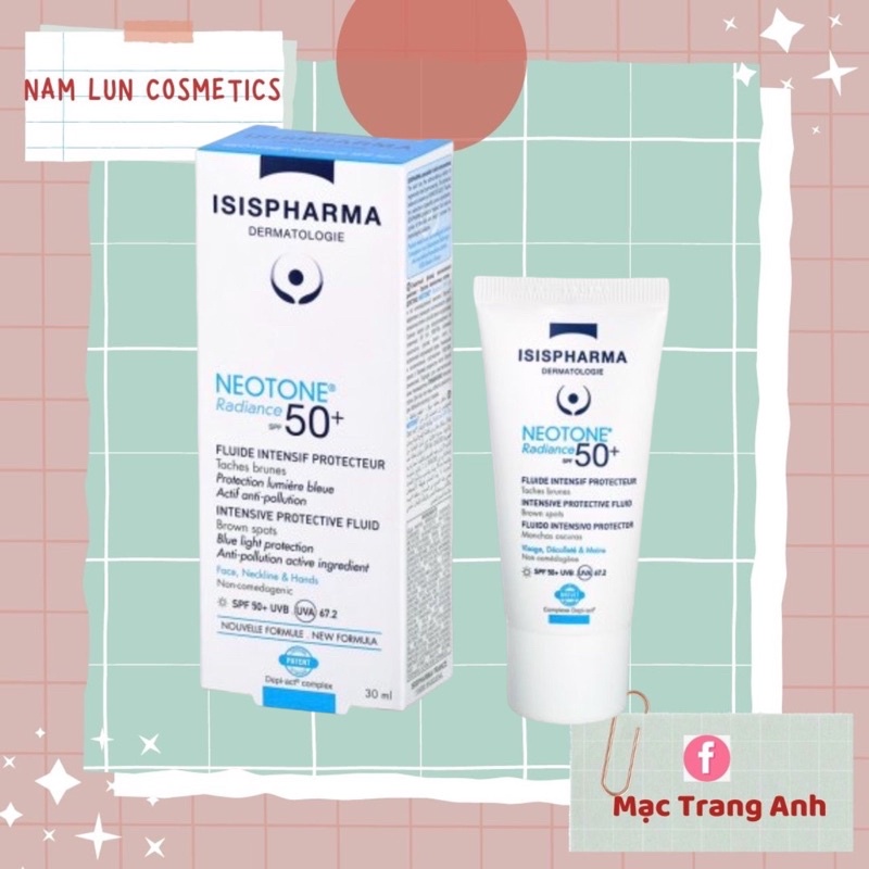 Kem chống nắng ISISPHARMA NEOTONE RADIANCE Spf 50+