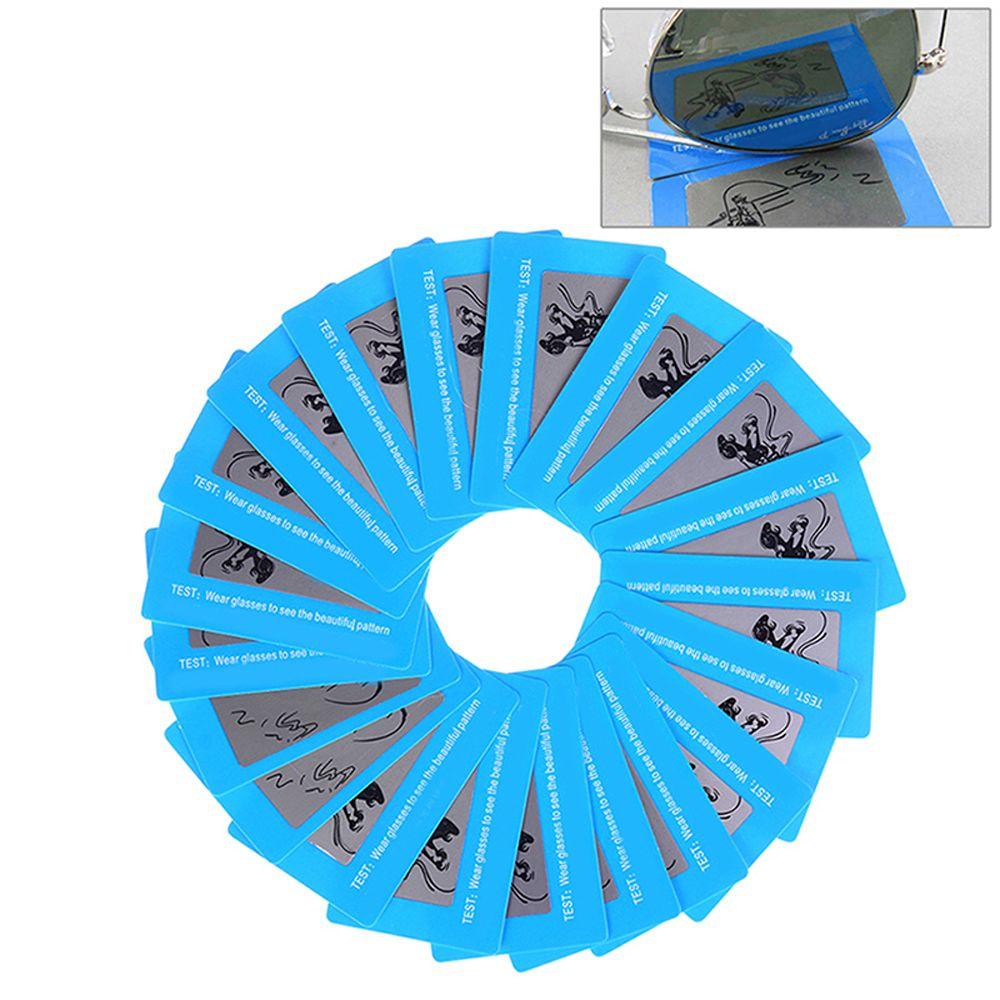 Set 100 Thẻ Kiểm Tra Kính Mát Phân Cực