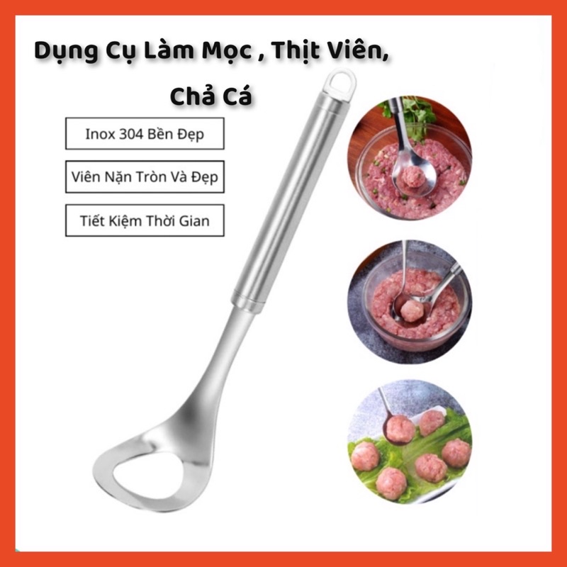 Dụng cụ làm thịt viên, chả cá, nặn mọc- Thìa làm viên thịt