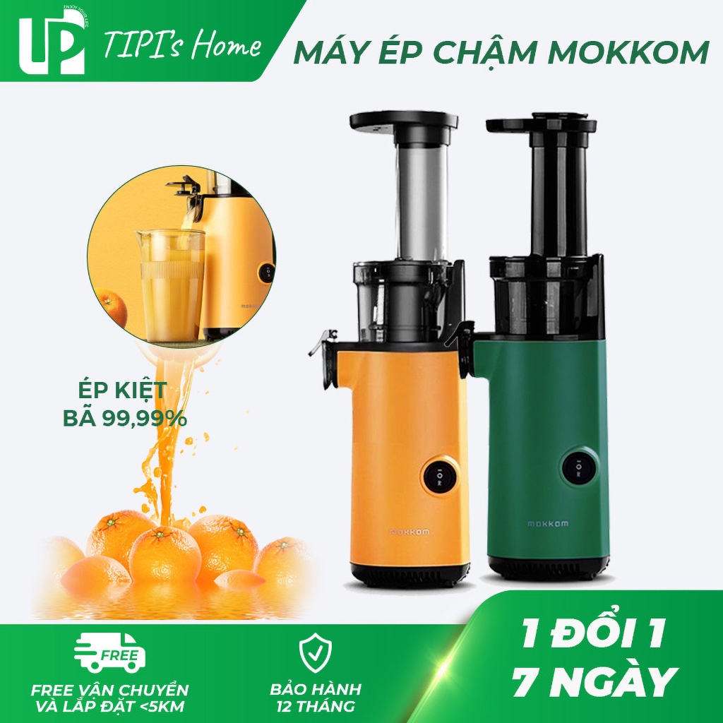 Máy ép chậm rau củ quả đa năng Mokkom, ép nguyên chất cặn bã 99%, nhập nội địa, bảo hành 12 tháng - TiPi Home Shop