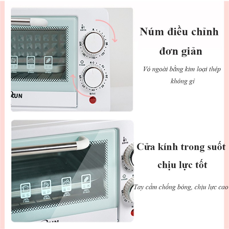 Lò nướng Bếp nướng SOAR mini đa năng Lò vi song tiện lợi dung tích 12lít