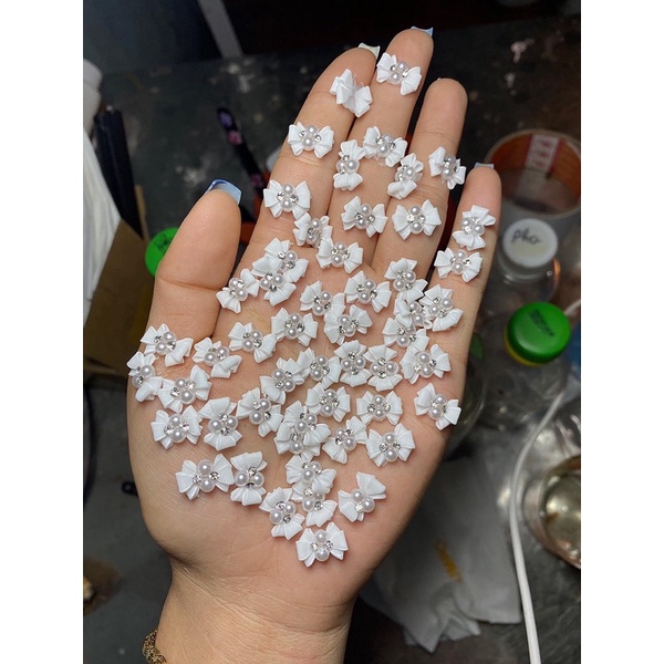 Nơ bột - Nơ mẫu mơi gắn Nail