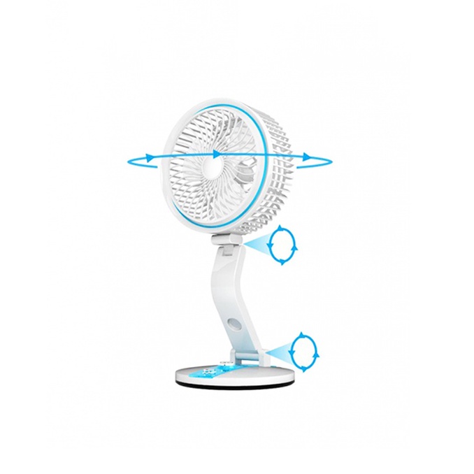 Quạt tích điện mini FOLDING FAN LR-2018, Quạt sạc tích điện mini gấp gọn xoay 360 độ, Kiểu dáng nhỏ gọn tiện ích