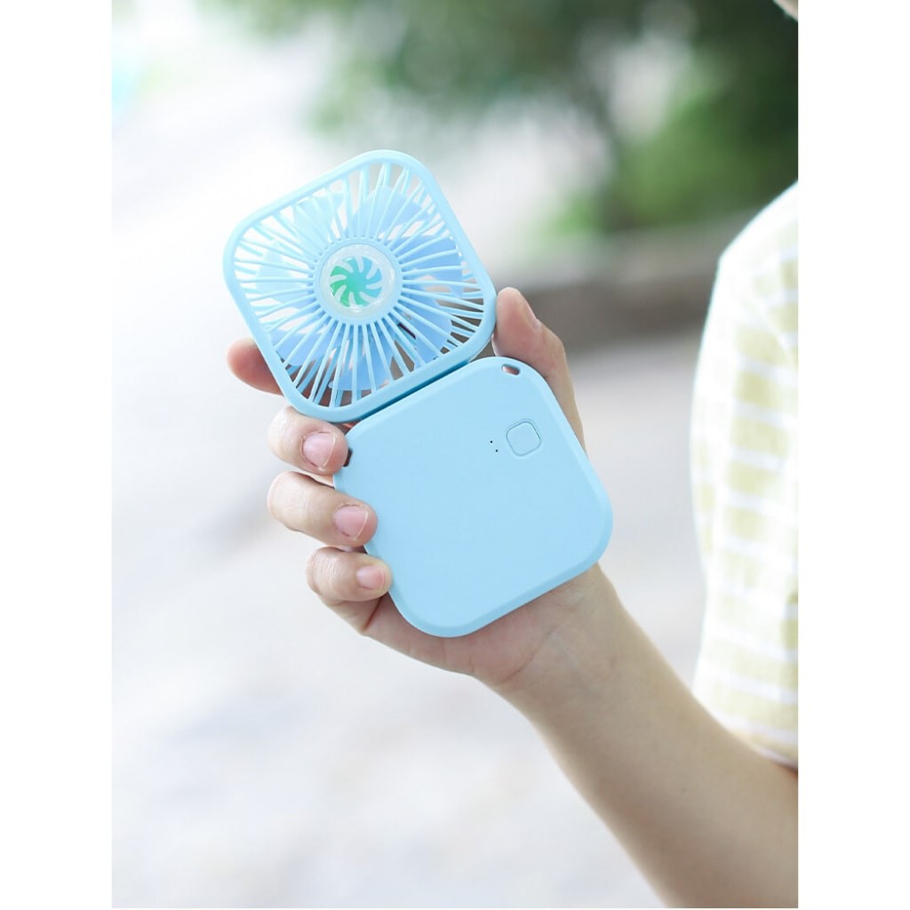 Quạt Mini cầm tay Đa năng  7 cánh quạt KR 264- Pin 1000 mAh, Gập 180 độ, Sạc USB- KARA 264 | BigBuy360 - bigbuy360.vn