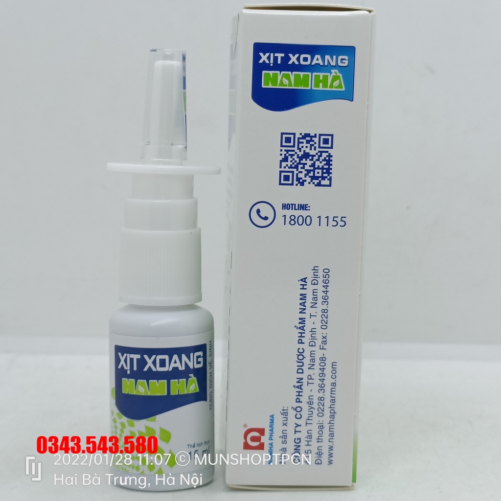 Xịt Xoang Nam Hà chai 15ml