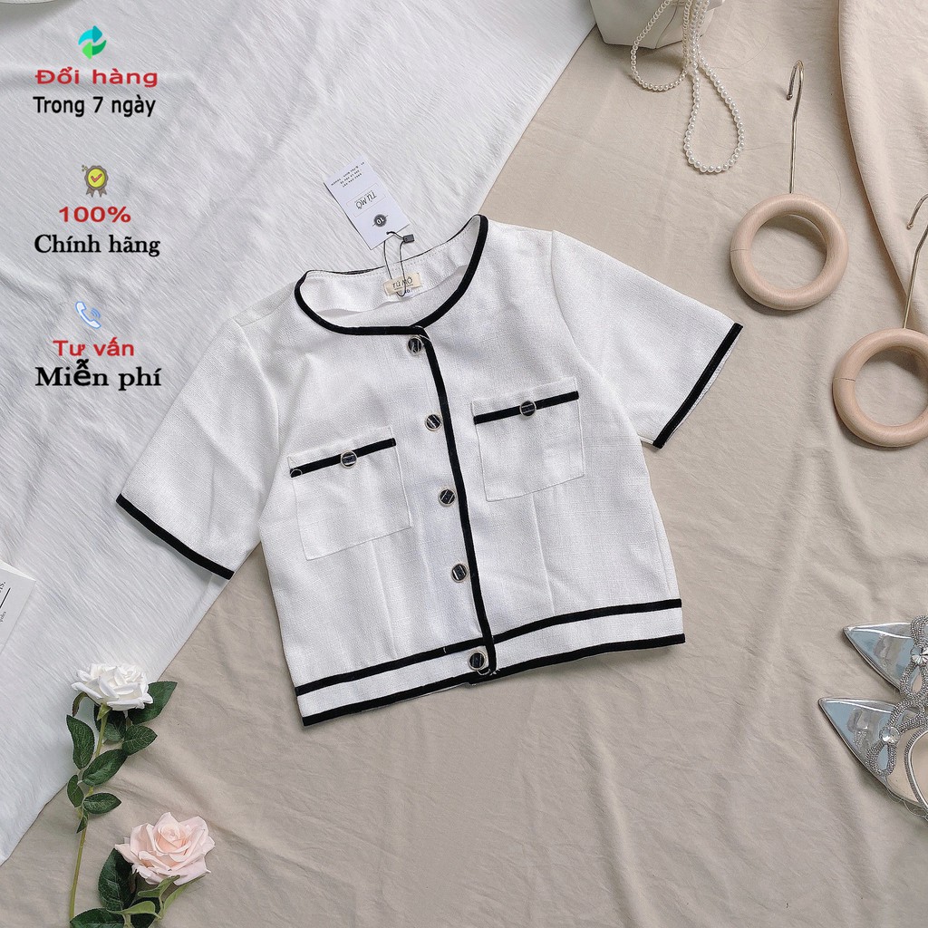 Áo Bigsize  viền đen   AK0010 - TRẮNG TÚ MỠ - ÁO CHO NGƯỜI BÉO MẬP 50-95KG - THÍCH HỢP ĐI CHƠI ĐI TIỆC