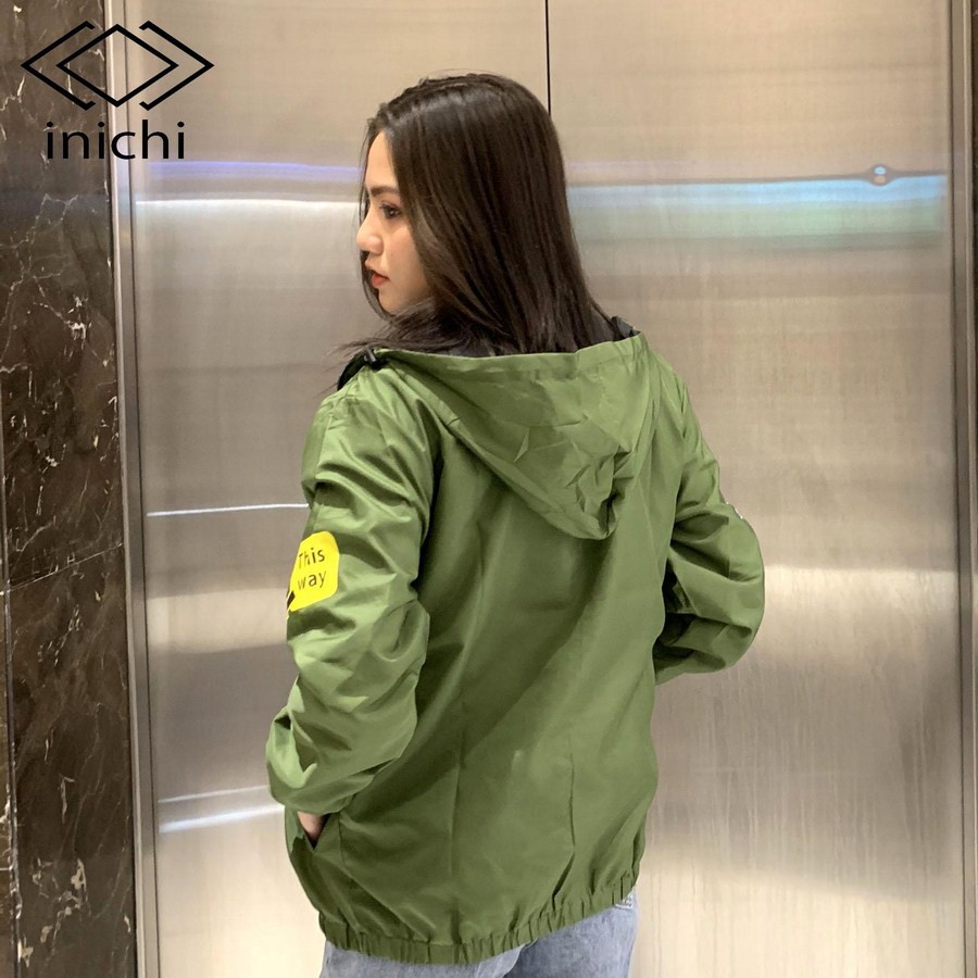 Áo khoác dù INICHI A740 nam nữ trơn có nón - áo 2 lơp đi mưa cản gió tốt in chữ Geno | BigBuy360 - bigbuy360.vn