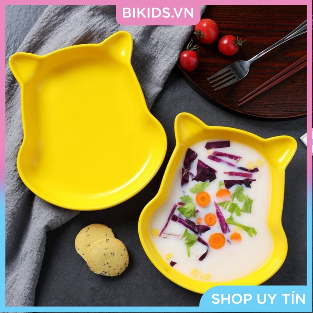 Khay ăn dặm sứ hình gấu Pooh - hàng sẵn