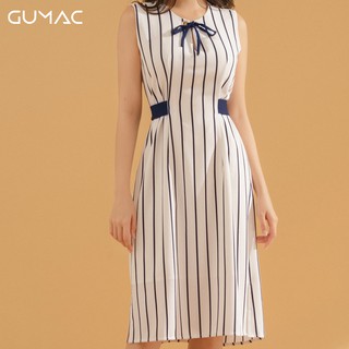 Đầm sọc suông buột dây DA746 GUMAC