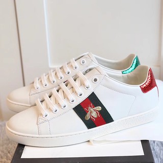 Giày 𝐆𝐮𝐜𝐜𝐢 ⚡️𝐅𝐑𝐄𝐄 𝐒𝐇𝐈𝐏⚡️ Giày Sneaker Ong Thêu Cao Cấp Full Size Nam Nữ