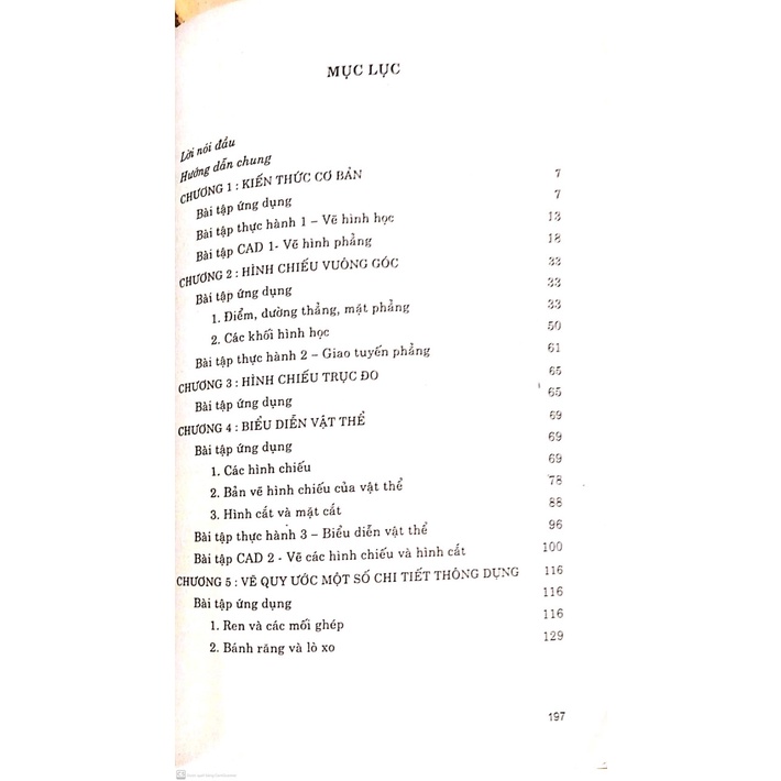 Sách - Bài Tập Vẽ Kỹ Thuật