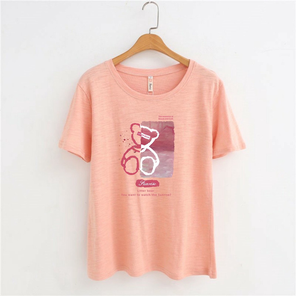 Áo Thun cotton xược cổ tròn  ANHSTORE  in hình thời trang