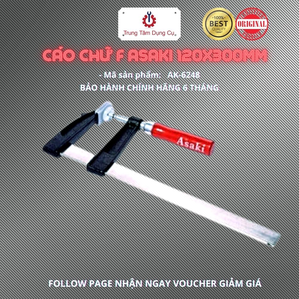 120x300mm Cảo chữ F Asaki AK-6248