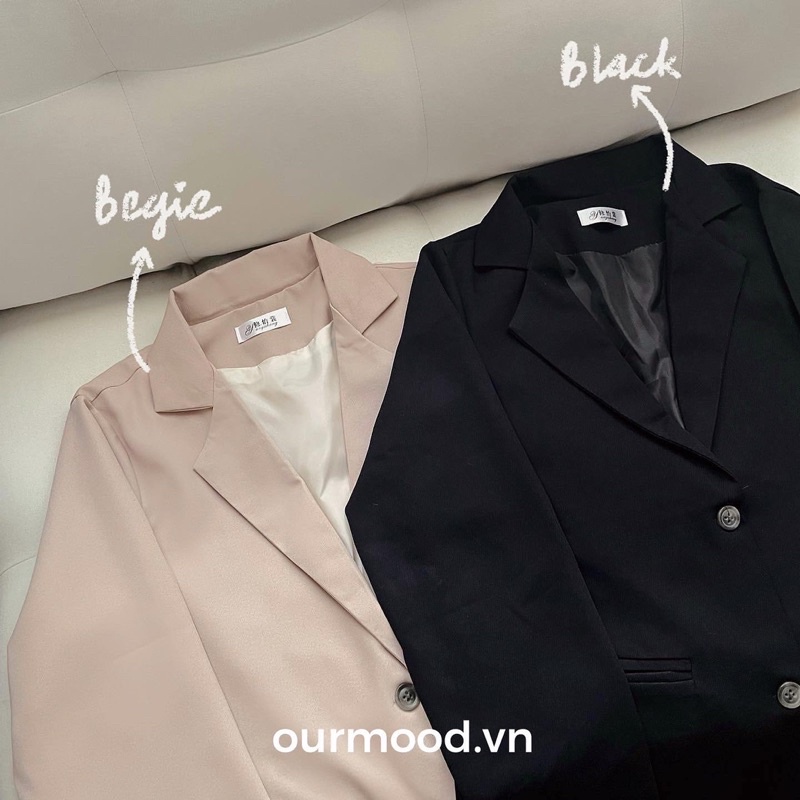 (CÓ SẴN) Áo blazer 2 lớp dày dặn Hàn Quốc