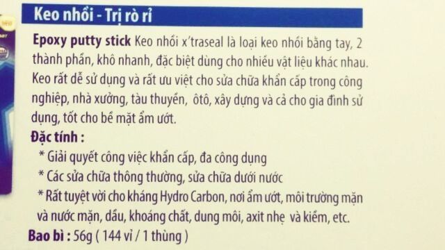 Keo nhồi chống rỉ đa năng