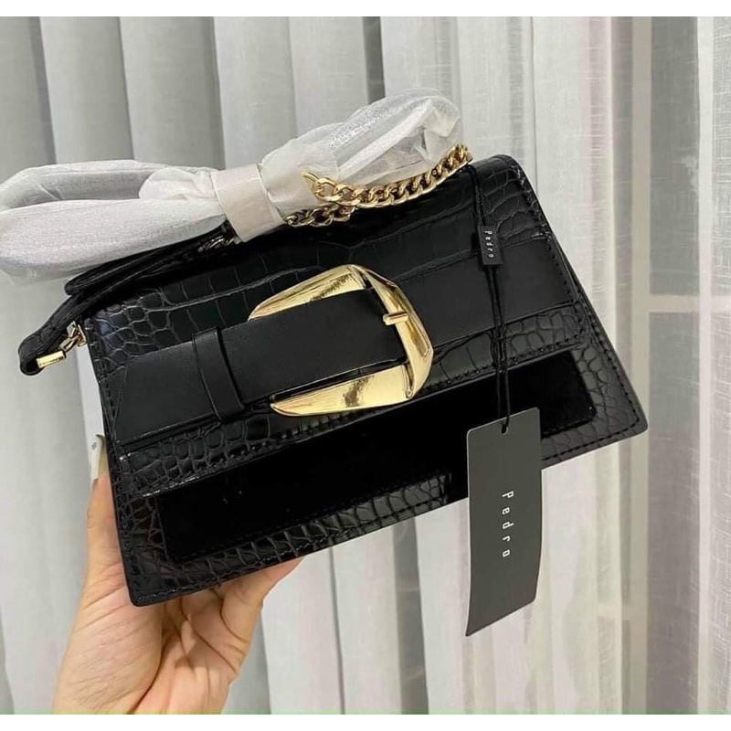 Túi xách nữ chữ P hàng quảng châu khoá lệch mới nhất