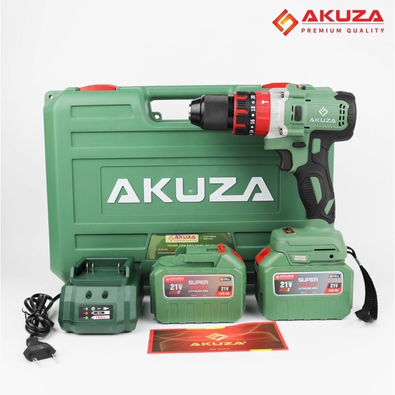 Máy khoan AKUZA 13 mm PIN KHỦNG ĐẦU OUTULOCK MẠNH KINH KHỦNG CHO MỌI ANH THỢ
