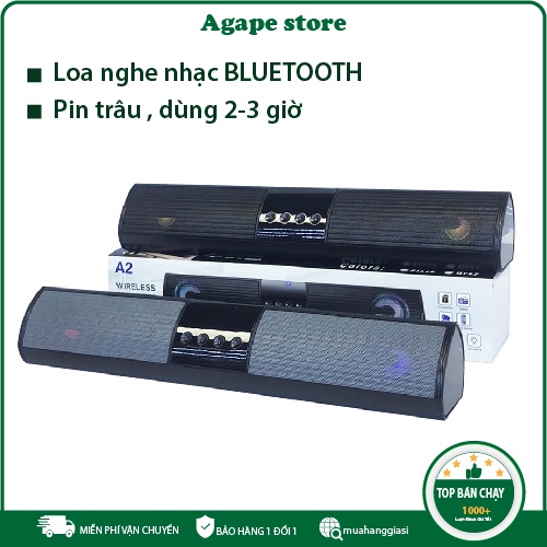Loa Bluetooth Nghe Nhạc Mini SPEAKER A2 Nhỏ Gọn Kết Nối Không Dây Đa Năng Dùng Được Usb Thẻ Nhớ - BH 1 ĐỔI 1