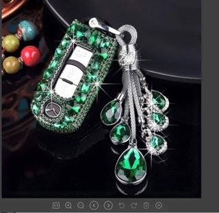 [Cao cấp]Ốp chìa khoá mazda đá Swaroski